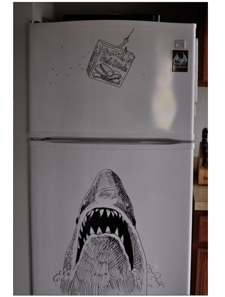 Когда есть маркер, холодильник и воображение (10 фото)