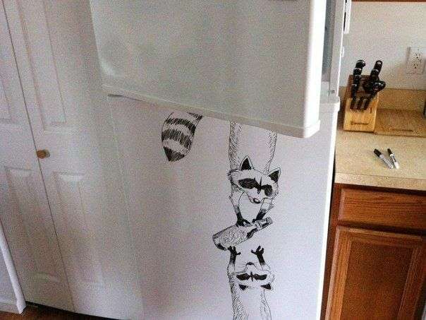 Когда есть маркер, холодильник и воображение (10 фото)