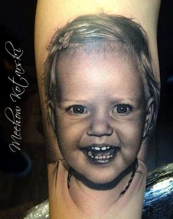  Невероятно реалистичные татуировки детей (32 фото) 