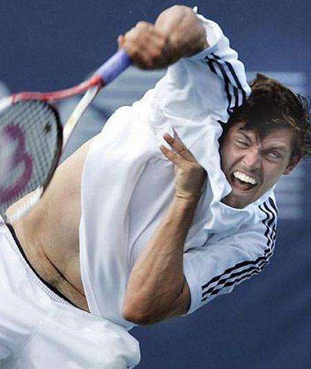 Самые смешные лица тенниса (20 фото) 