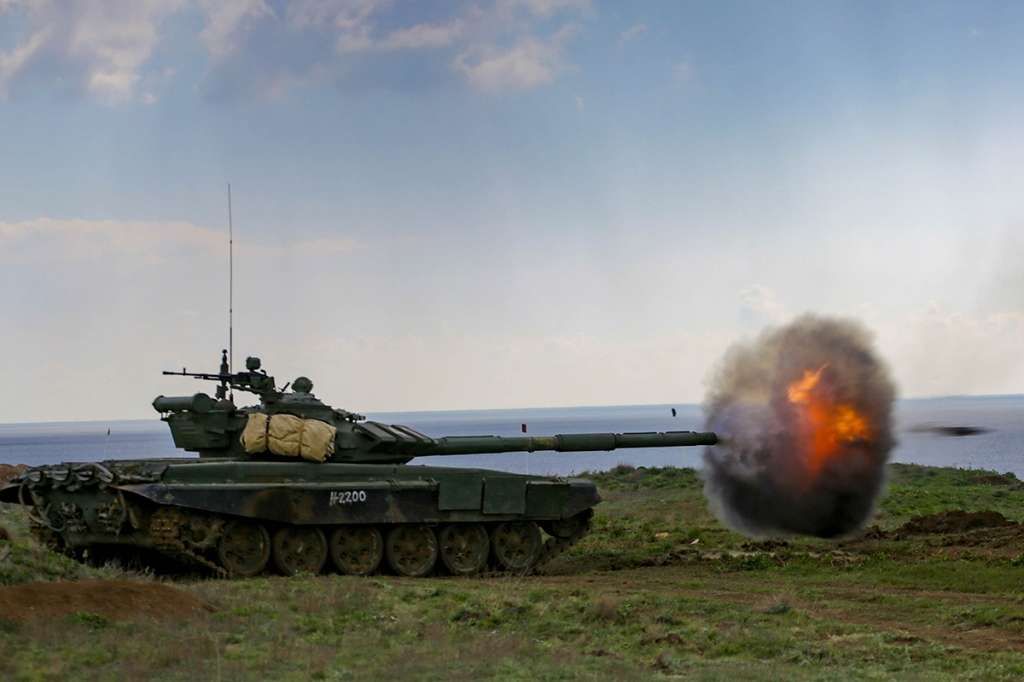 Огонь из всех орудий: кадры масштабных учений в Крыму военные учения,Крым,полигон Опук