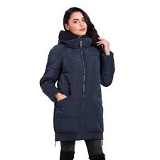 Женская зимняя куртка Finn Flare с вязаным воротом синяя, цена 3 ...