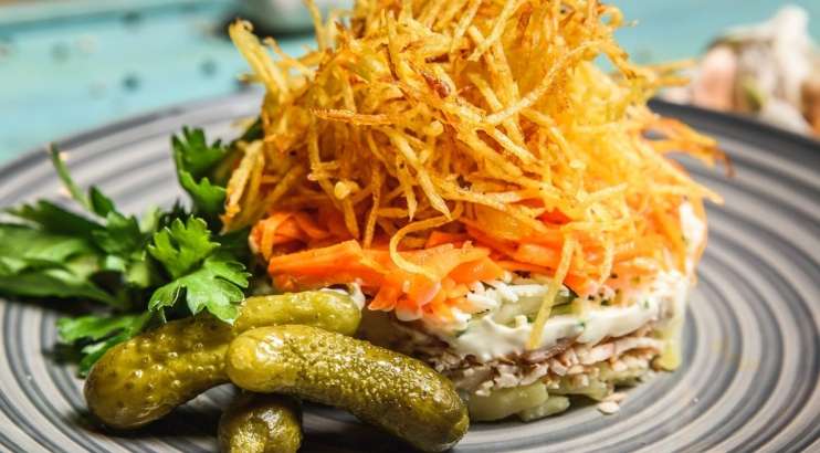 Салат с картошкой пай: рецепт приготовления Кулинария