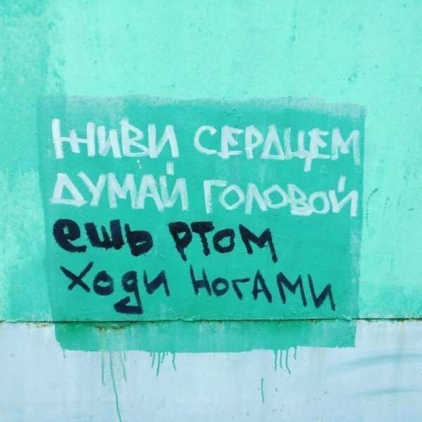 Убойные уличные надписи, которые помогают понять смысл жизни   Интересное