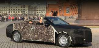 Кабріолет Aurus дебютує на параді девятого травня