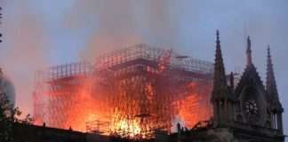 Париж став на коліна: Непотрібних пожежників люди вирішили замінити молитвою про Нотр-Дам-де-Парі