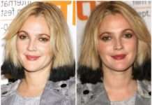 Здається, що «майстер» всього лише робив експеримент: знаменитості з поганим забарвленням