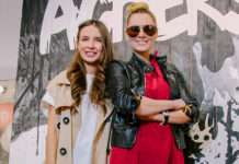 Марія Кожевнікова, Вікторія Дайнеко, Рената Піотровські на відкритті бутика в Москві