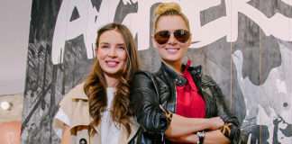 Марія Кожевнікова, Вікторія Дайнеко, Рената Піотровські на відкритті бутика в Москві