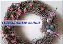 Великодній вінок для паски або чаші з фарбованими яйцями: майстер-клас
