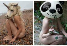 Оголені дівчата в масках від бена хоппера