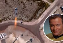 Капітан кірк з» зоряного шляху “злітав у космос на кораблі компанії джеффа безоса