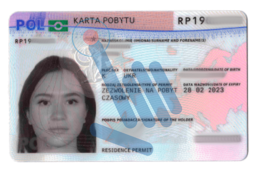 легалізація іноземців Польща Вроцлав карта побиту